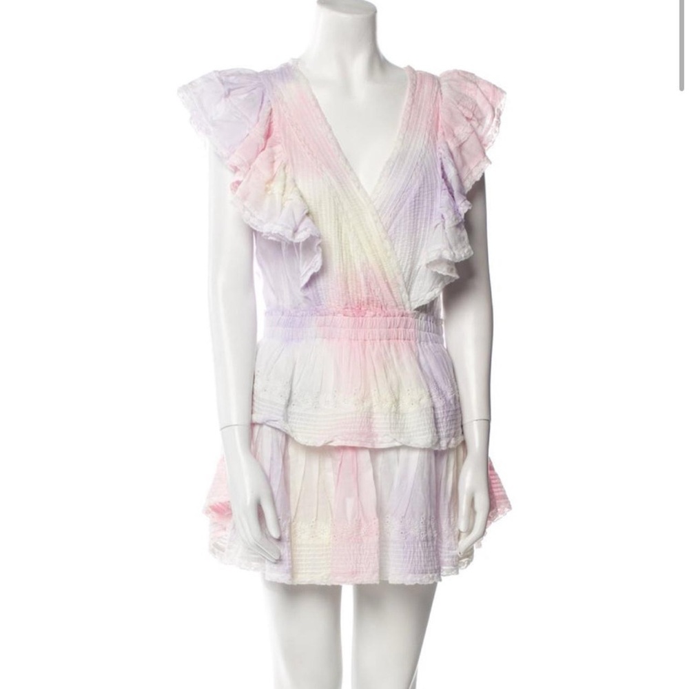 LoveShackFancy Pastel Ruffle Dress - Picture 2 of 2